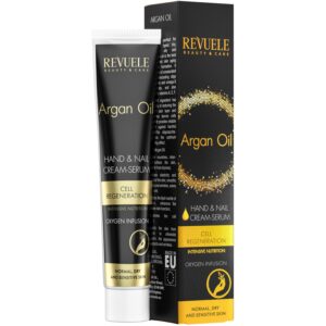 Revuele Argan Oil Hand & Nail Cream-Serum Cell Regeneration Oxygen Infusion 50ml