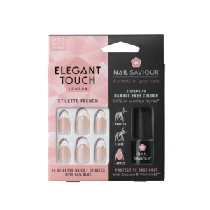 Elegant Touch Statement Frenchnails - Stiletto Pink
