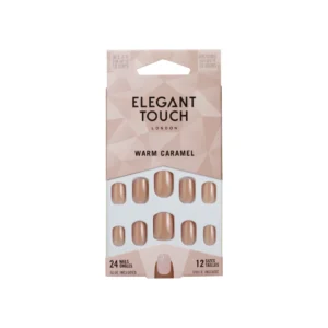 Elegant Touch Warm Caramel Nails