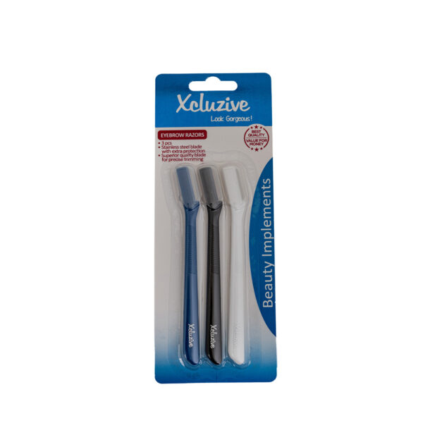 Xcluzive Eyebrow Razors 3Pcs