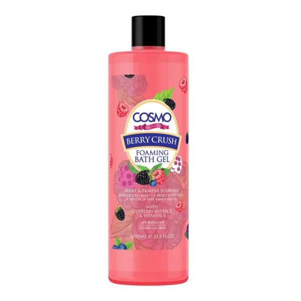 Cosmo Beaute Moisture Rich Foaming Bath Berry Crush 1000 Ml