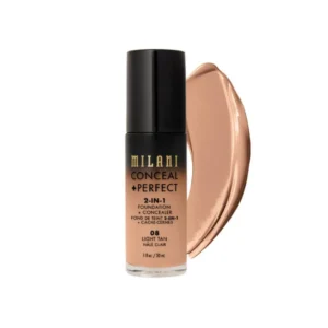 Milani Conceal + Perfect 2-In-1 Foundation - 08 Light Tan