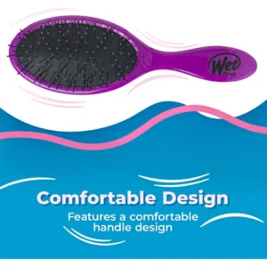 Wet Brush Detangler For Thick Hair - Purple