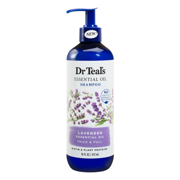 Dr Teal's Thick & Full Essential Oil Shampoo Lavender 473Ml