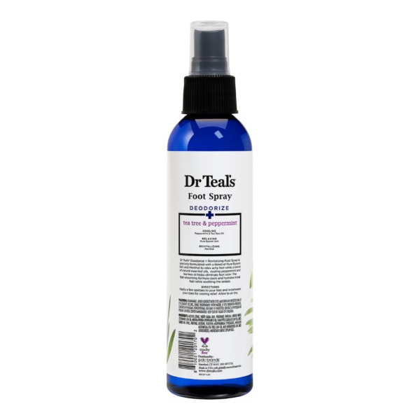 Dr Teal's Foot Spray Deodorize Tea Tree & Peppermint 177Ml - Image 2