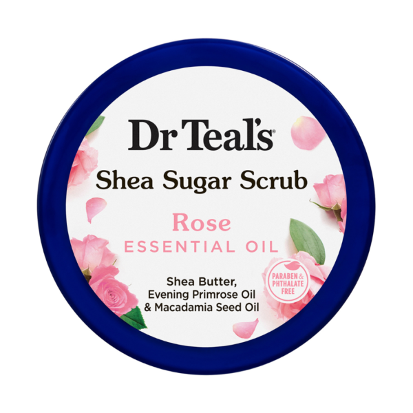 Dr Teal's Shea Sugar Body Scrub Rose 538G