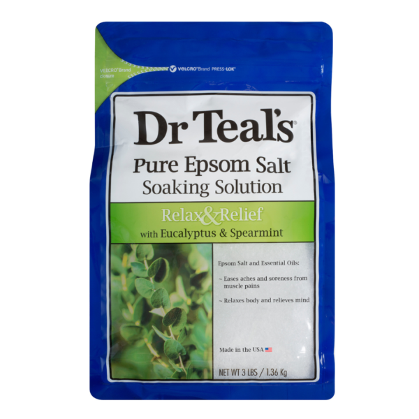 Dr Teal's Epsom Bath Salt Eucalyptus & Spearmint 1.36Kg