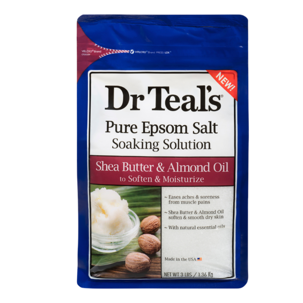 Dr Teal's Epsom Bath Salt - Shea Butter & Almond Oil 1.36Kg