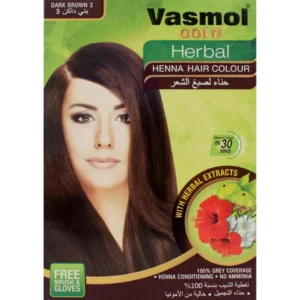 Vasmol Gold Herbal Henna - D.Brown 6X10G