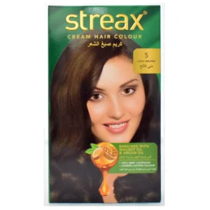 Streax Cream Hair Color - Light Brown 5