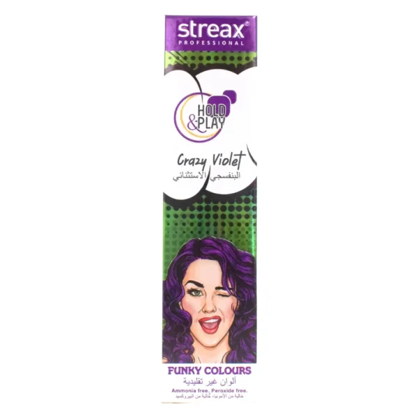 Streax Funky Clr Grazy Violet 100 G