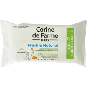 Corine De Farme Fresh & Natural Baby Wipes Biodegradable 56's