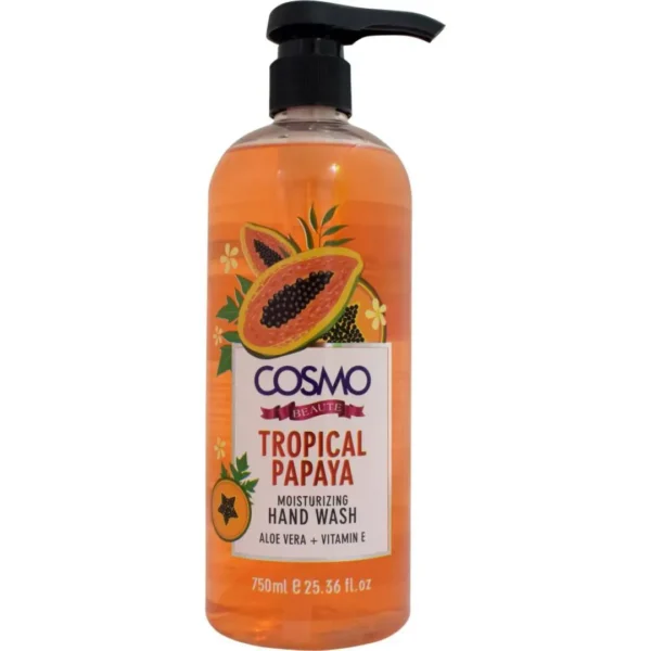 Cosmo Beauty Hand Wash Tropical Papaya 750Ml