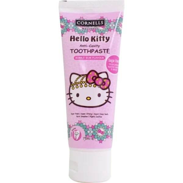 Cornells Hello Kitty Bubble Gum Flavour Toothpaste 75Ml