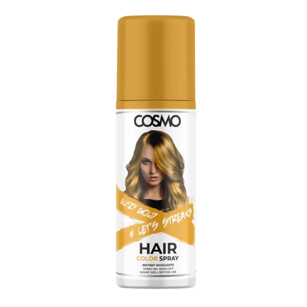 Cosmo Glitzy Gold Hair Color Spray 100Ml