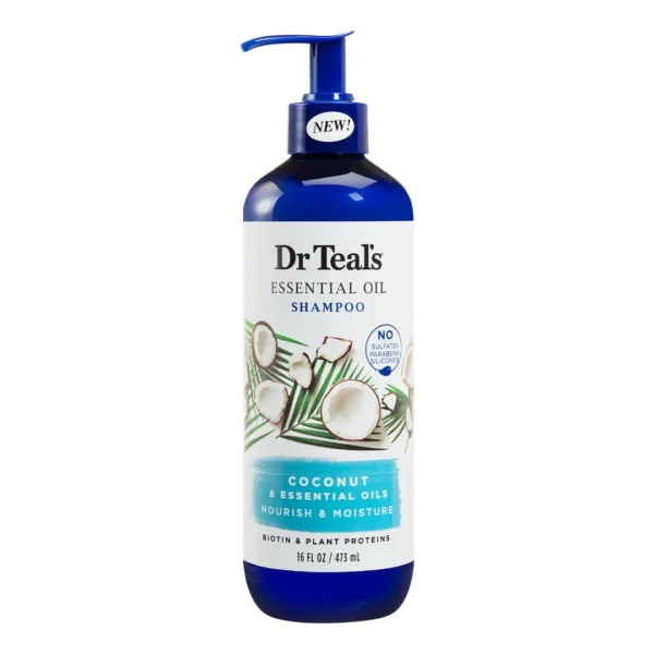 Dr Teal's Nourish & Moisture Essential Oil Shampoo Coconut Oil 473Ml