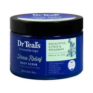 Dr Teal's Stress Relief Body Scrub Eucalyptus Citrus & Spearmint 454G