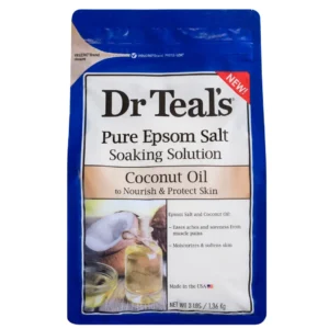 Dr Teal's Epsom Bath Salt Soaking Solution Coconut Oil 1.36Kg