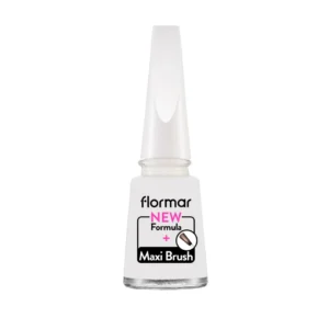 Flormar Classic Nail Enamel with new improved formula & thicker brush - 310 Snow White