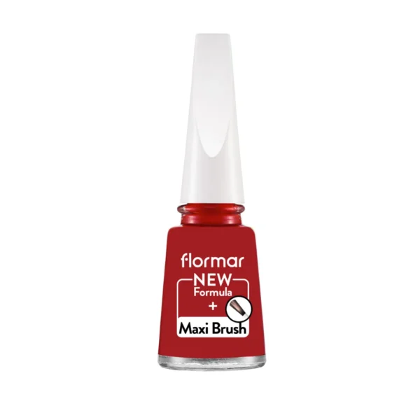 Flormar Classic Nail Enamel with new improved formula & thicker brush - 321 Red Flag