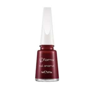 Flormar Classic Nail Enamel with new improved formula & thicker brush - 406 Dark Red