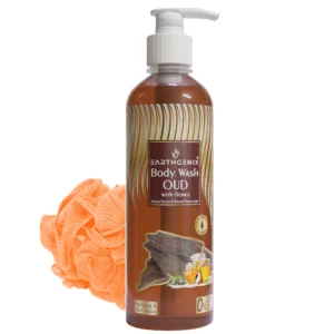 Earthgenix Oud with Honey Body Wash 500mlX2pc with Loofah