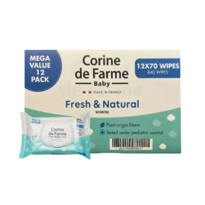 CDF - Baby Fresh & Natural Wipes 70's(Pack of 12pcs)