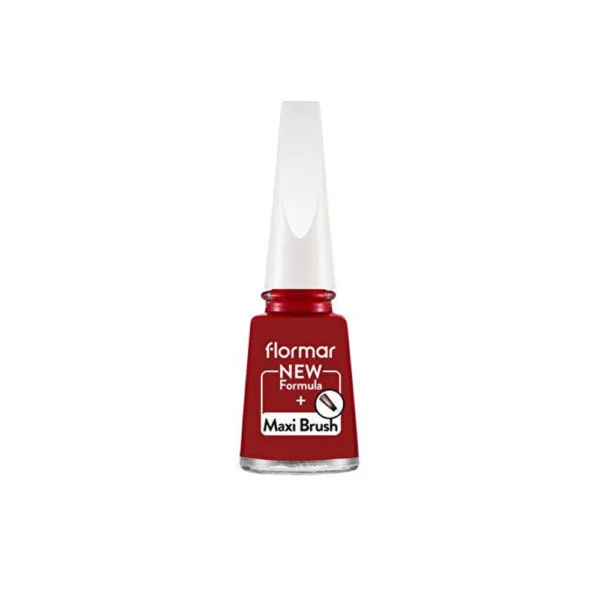 Flormar Classic Nail Enamel with new improved formula & thicker brush - 128 Bordeaux Scream