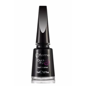 Flormar Quick Dry nail enamel - QD10 Black Minimalism