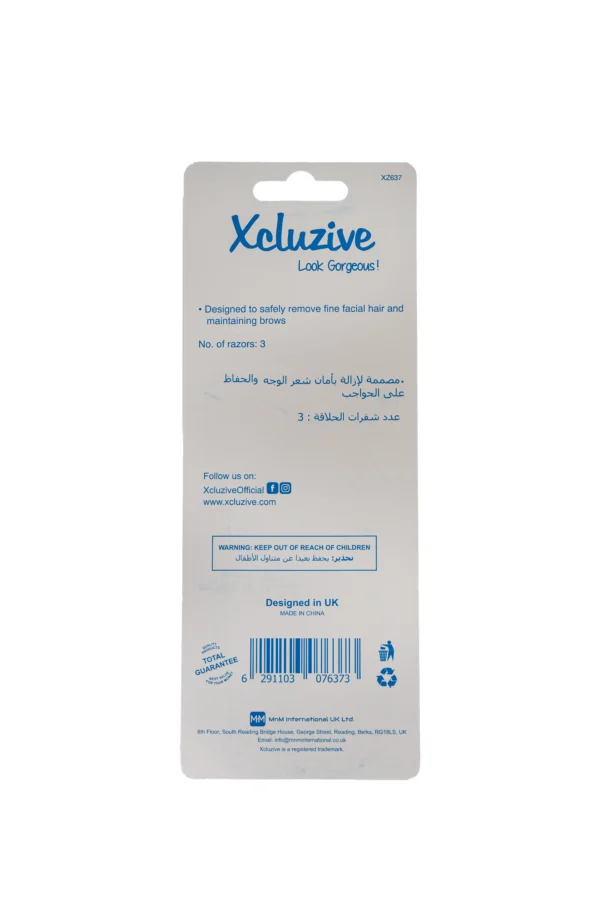 Xcluzive Eyebrow Razors 3Pcs - Image 2