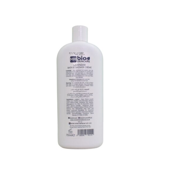 Bio Skincare Bath & Shower Creme Lavender 750Ml - Image 2