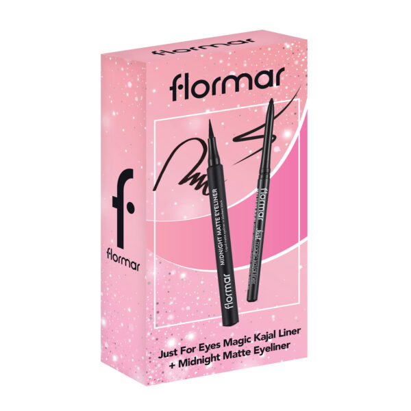 Flormar Just For Eyes Magic Kajal Liner+ Midnight Matte Eyeliner