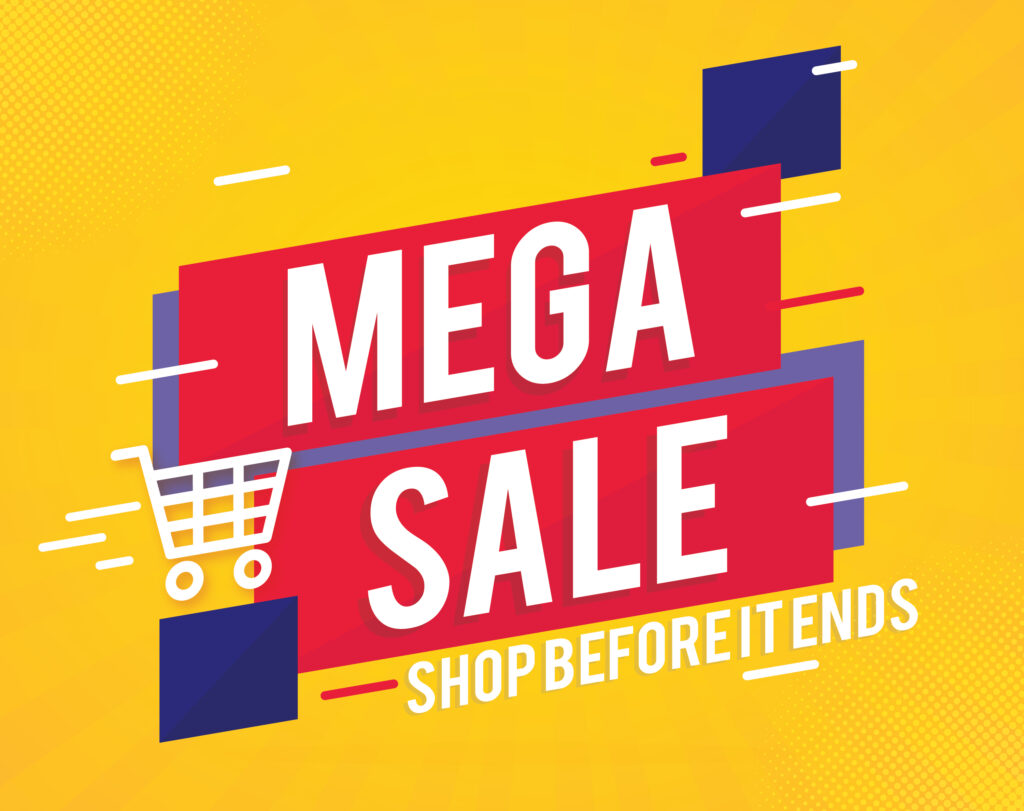 Mega sale items collection.