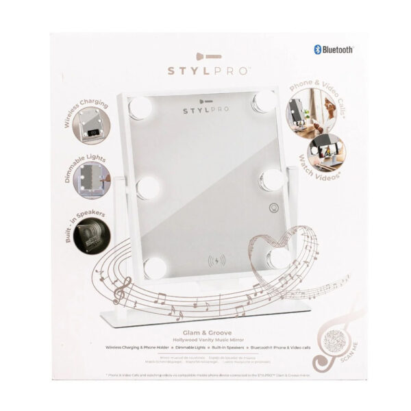 Stylpro Glam & Groove Hollywood Vanity Music Mirror