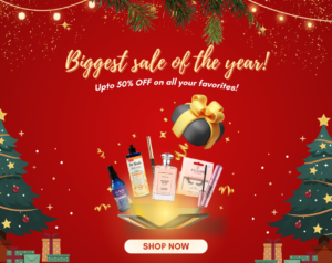 Holiday Cheer is Here! Enjoy 30-50% off on beauty products. Shop our Christmas Sale from 23rd Dec 2024 to 1st Jan 2025 and make your season sparkle!