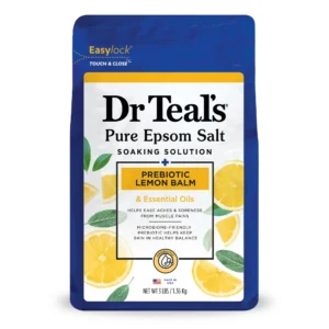 Dr Teal's Epsom Salt Soaking Solution Prebiotic Lemon Balm 1.36Kg