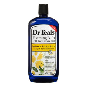 Dr.Teal's Foaming Bath with Pure Epsom Salt Prebiotic Lemon Balm 1000ML