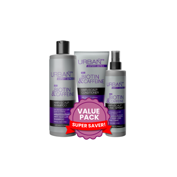 Urban Care Expert Biotin & Caffeine Scalp Care Kit