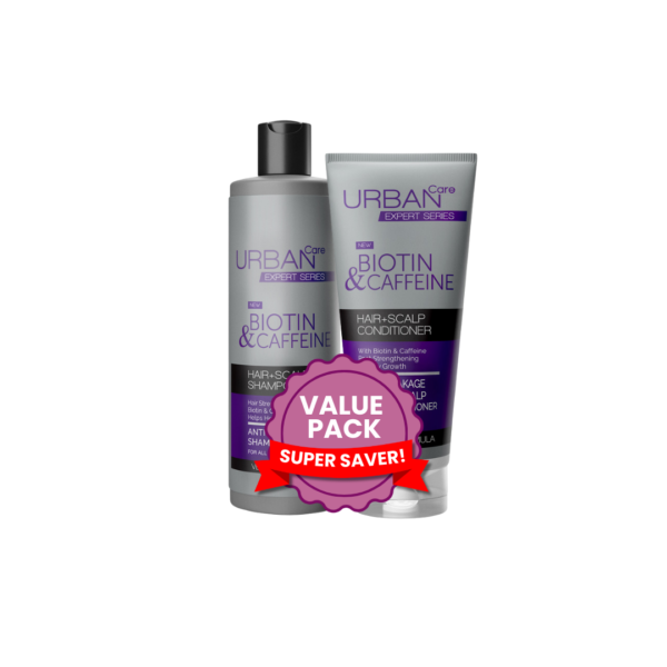 Urban Care Expert Biotin & Caffeine Shampoo & Conditioner Set