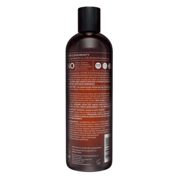 Hask Tea Tree Oil & Rosemary Shampoo 355ml