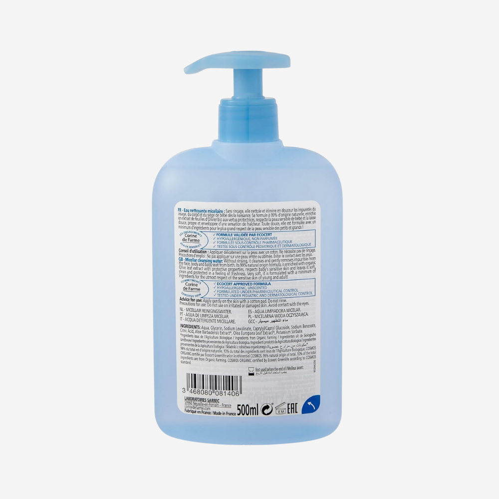 Corine De Farme Baby Bio Organic Face & Body Cleansing Water 500Ml