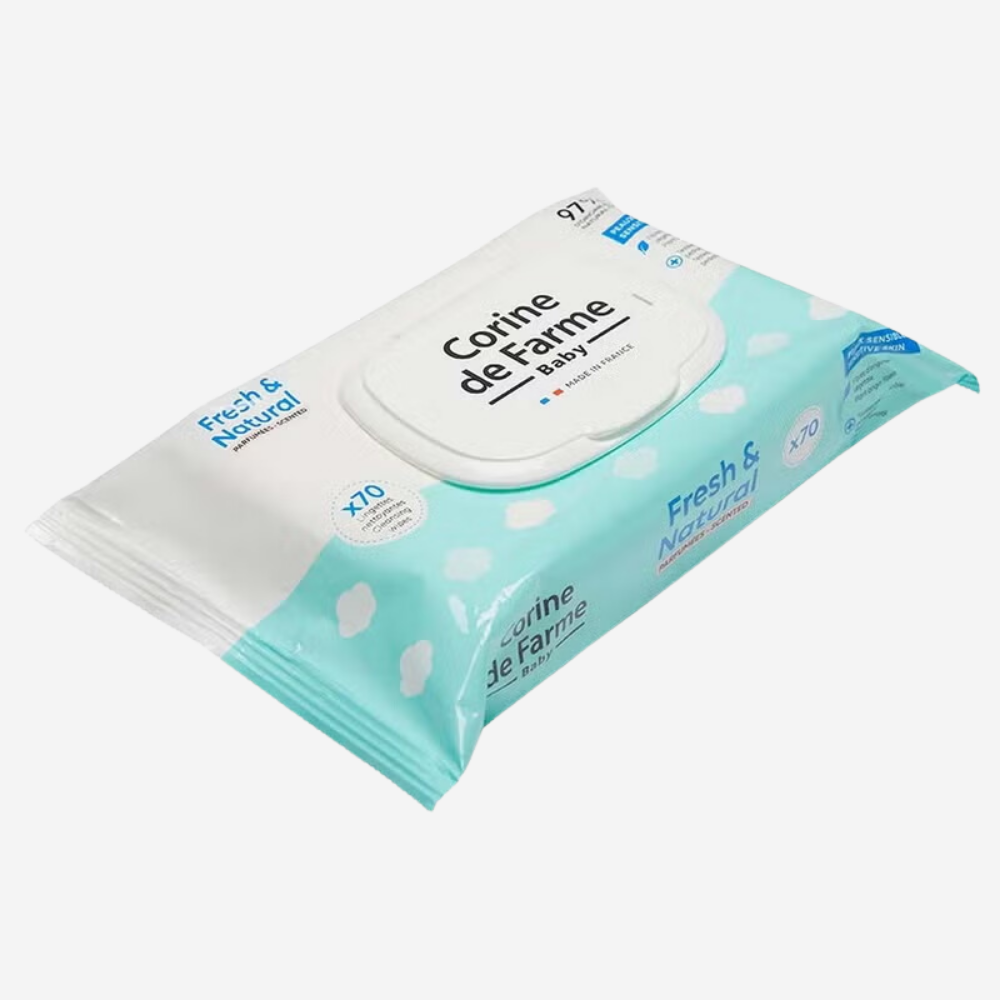 Corine De Farme - Baby Fresh & Natural Wipes 70's