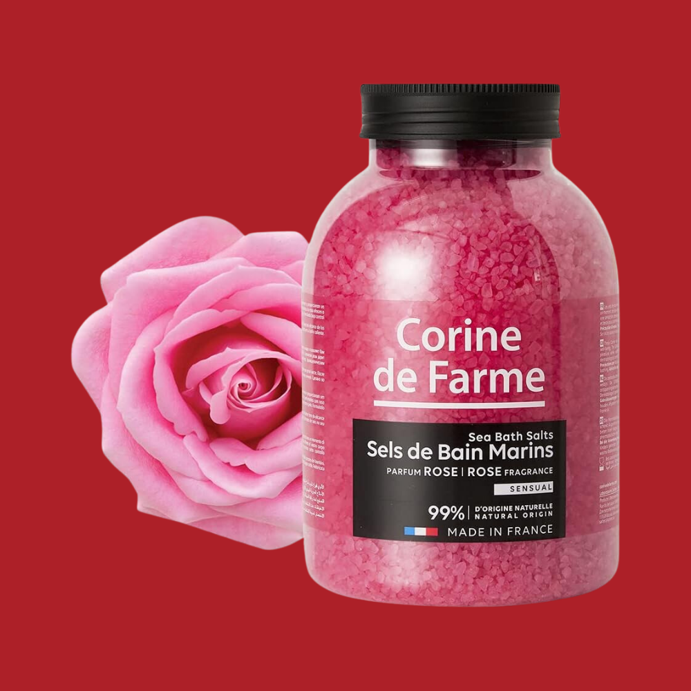Corine De Farme - Bath Sea Salt Rose 1.3Kg