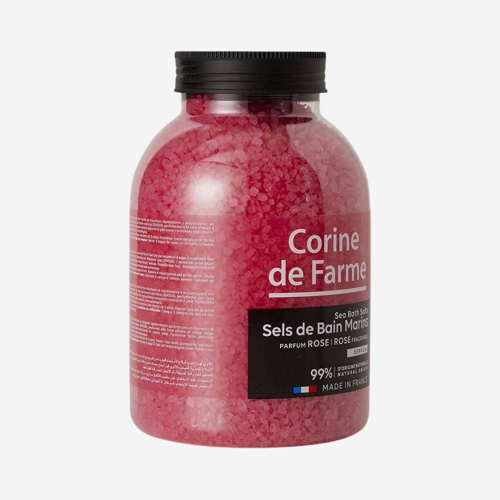 Corine De Farme - Bath Sea Salt Rose 1.3Kg