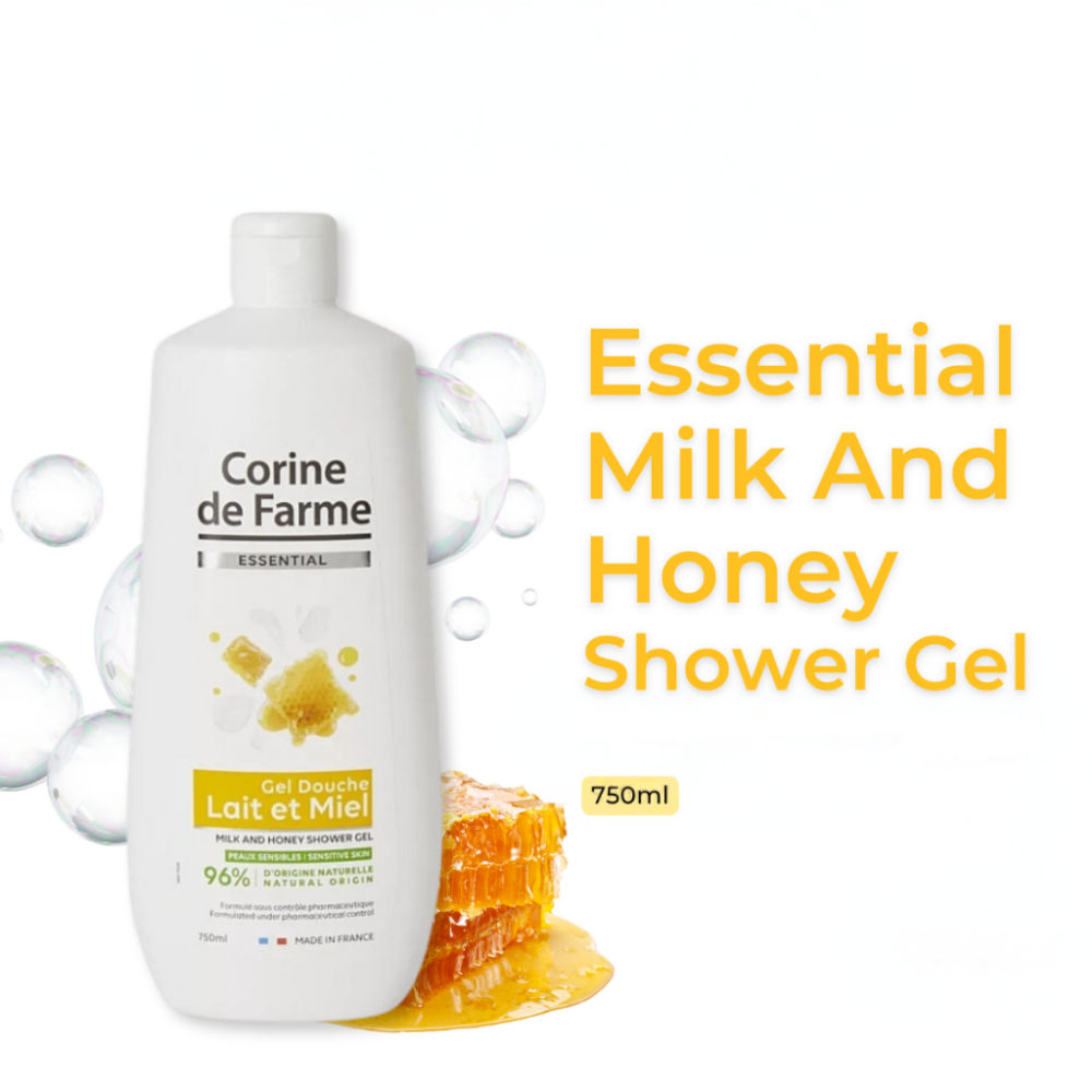 Corine De Farme Milk And Honey Shower Gel Essential 750 Ml