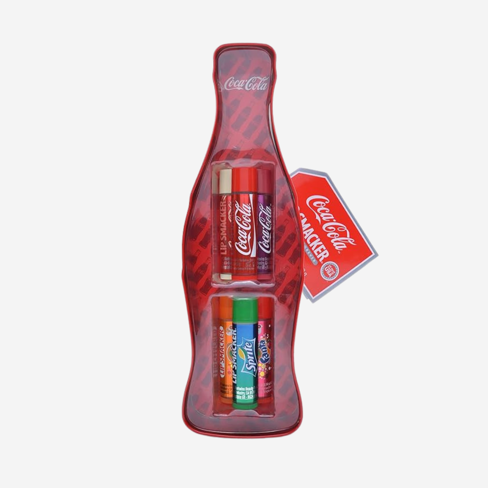 Lip Smacker Coca Cola Multipack & Gifting - Vintage Bottle Tin Box 6Pcs
