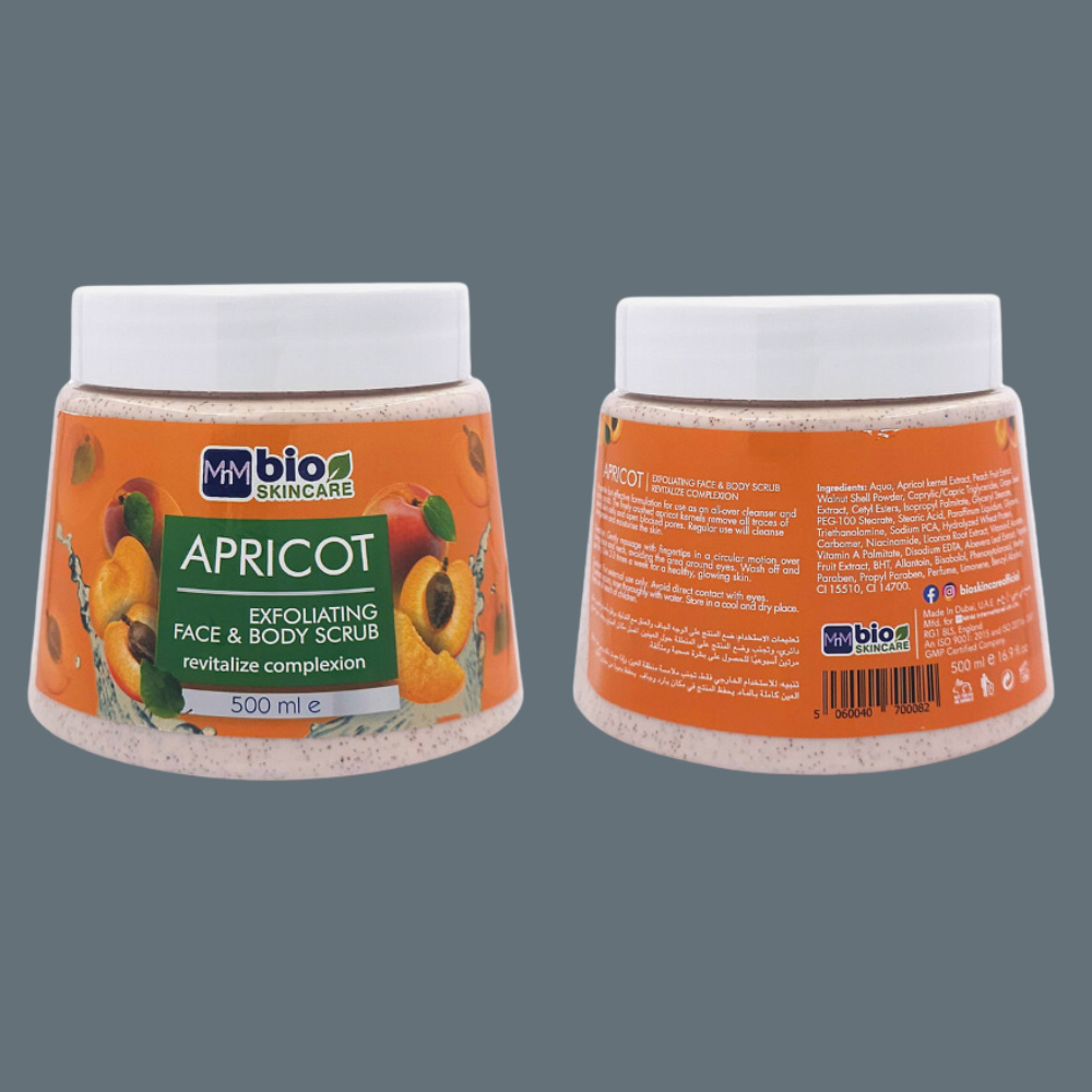 Bio Skincare Face & Body Scrub Apricot & Peach 500Ml