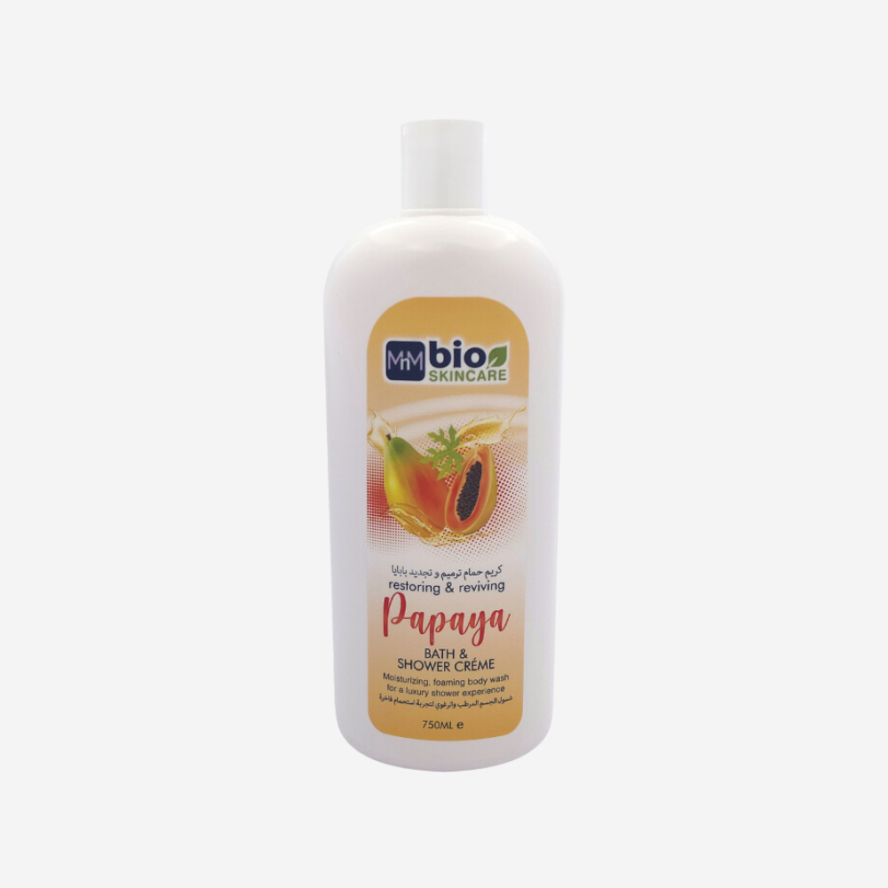 Bio Skincare Bath & Shower Creme Papaya 750Ml