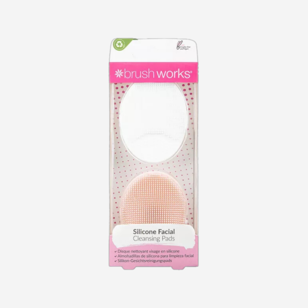 Brushworks Soft Touch Facial Cleansing Pads - 2 Pack