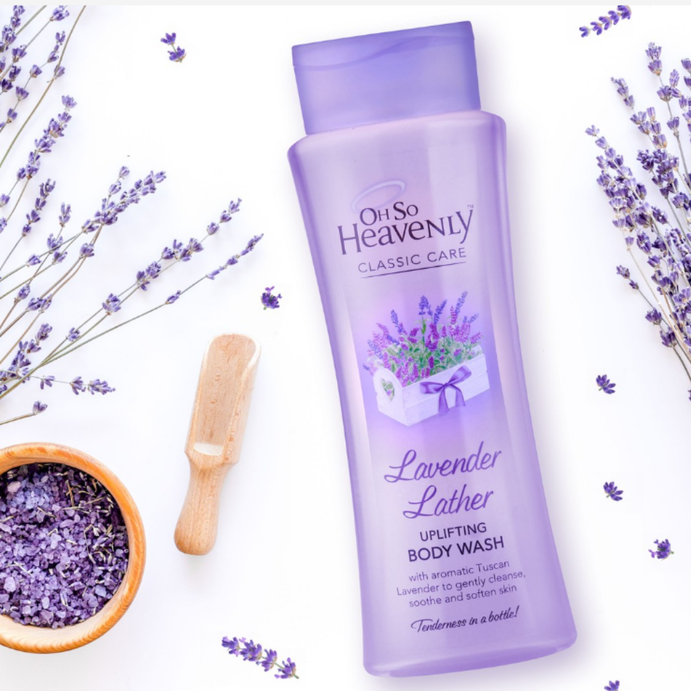 Oh So Heavenly Lavender Lather Body Wash Gel 375Ml